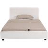 Cama En Pvc "carla" - 140 X 190 Cm - Blanco