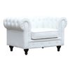 Sillón Chesterfield "aliza" - Blanco