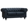 Sofá Chesterfield "aliza"- 2 Plazas - Negro