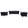 Sofá Chesterfield "aliza"- 2 Plazas - Negro