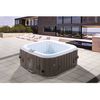 Spa Hinchable - "monac" En Pvc - 4 Personas - Topo/ Crema