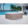 Spa Hinchable - "monac" En Pvc - 6 Personas - Topo/ Crema