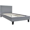 Cama "lina" 90 X 190 Cm - Gris Claro