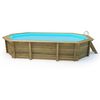 Piscina De Madera " Brazilia " 5,86 X 3,86 X 1,20 M - Cubierta Con Burbujas 180 Μ - Cubierta De Invierno 280 G/m².