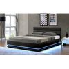 Cama Con Led "anastasia"- 140 X 190 Cm - Negro