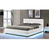 Cama Con Led "anastasia" - 140 X 190 Cm - Blanco