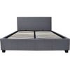 Cama En Pvc "carla" - 160 X 200 Cm - Gris