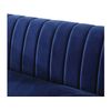 Sillón Terciopelo "ellison" - 3 Plazas - Azul Oscuro