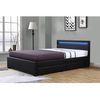 Cama Led "nico" 140 × 190 Cm - Negro