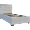 Cama Simple Con Cofre "tino" - 90 × 190 Cm - Blanco