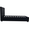 Cama Simple Con Cofre "tino" - 90 × 190 Cm - Negro