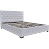 Cama Doble Con Cofre "tino" 140 × 190 Cm - Blanco