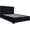 Cama Doble Con Cofre "tino" 140 × 190 Cm - Negro