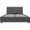 Cama Doble Con Cofre "tino" - 160 × 200 Cm - Gris