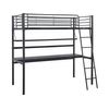 Cama Mezzanine "alona" - 90 X 190 Cm - Negro