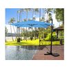 Sombrilla De Jardin Deportada "soleil" - Cuadrada - 2.5 X 2.5 M - Azul