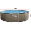 Liner Impreso Tubular "elite" Para Piscina - Ø 4,88 X 1,22 M - Con Filtración