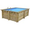 Piscina Rectangular De Madera "caimans" - 4,10 X 3,00 X 1,24 M