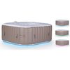 Spa Hinchable "monac" - Con Tira De Luz - 6 Plazas - Topo/crema