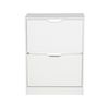 Mueble Zapatero "brighton" - 60 X 23,8 X 81,5 Cm - 2 Puertas - Blanco