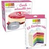 Kit Pastel Arco Iris + Círculo Extensible De Acero