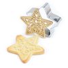 Kit De Galletas Estrella En Relieve + 2 Bolígrafos De Chocolate Blanco