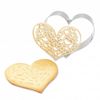 Kit De Galletas Corazón En Relieve + 2 Bolígrafos De Chocolate Marrón