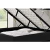 Cama Negra Con Caja De Almacenaje 160x200 Kennington