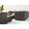 Conjunto De Jardín Modular 13/14 Pers Resina Trenzada Negro/gris Stalla