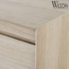 Colección Wilson - Mueble De 90 Cm, 2 Cajones, En Roble Natural - Mueble De Baño - Léa