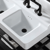 Industrialis - Lavabo Cerámica Blanco Retro - Lavabos - 110x50x27cm