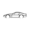 Decoración De Pared De Metal - Corvette C4 Detallado - Decoración De Pared - 80cm