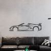 Decoración De Pared De Metal - Detallado Corvette C8 Convertible - Decoración De Pared - 100cm