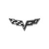 Logo - Corvette - Decoración De Pared De Metal - Silueta De Coche, Obra De Arte Icónica Retro Y Para La Decoración Interior De Tus Paredes