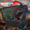 Pack De 5 Piezas Pro Gamer Warriors: Teclado, Ratón, Alfombrilla, Auriculares Y Adaptador