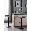 Set 4 Taburetes Leo De Bar Ajustable Negro