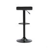 Set 4 Taburetes Leo De Bar Ajustable Negro