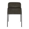 Vickie-silla Vintage En Micro Gris Oscuro Metal Negro (x2)