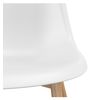 Ester-silla Blanca Y Metal Roble (x2)