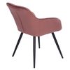 Silla Vintage Gisele De Terciopelo Rosa