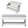 Mesa Baja Hedda Con Tapa Elevable Blanca