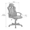 Silla Gaming De Oficina Crash Negra Y Gris