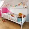 Cama Cabaña Infantil 190x90cm Blanca Marceau