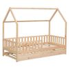 Cama Cabaña Nido De Madera Marceau Para Niños 190x90cm