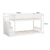 Litera Infantil 190x90cm Blanca Celestine