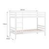 Litera Infantil 190x90 Cm Blanca Amber