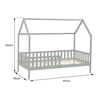 Cama Cabaña Nido Verde190x90cm Para Niños Marceau