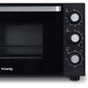 H.koenig Fo30, Mini Horno - 1500 W, 30 Litros, Acero Inoxidable, Negro [clase De Eficiencia Energética A]