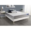 Somier + Colchón Muelles Ensacados Con Kit De Base De Cama Blanco 160x210cm - Comodidad Equilibrado