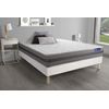 Somier + Colchón Espuma Viscoelástica Con Kit De Base De Cama Blanco 180x220cm - Comodidad Moderadamente Firme